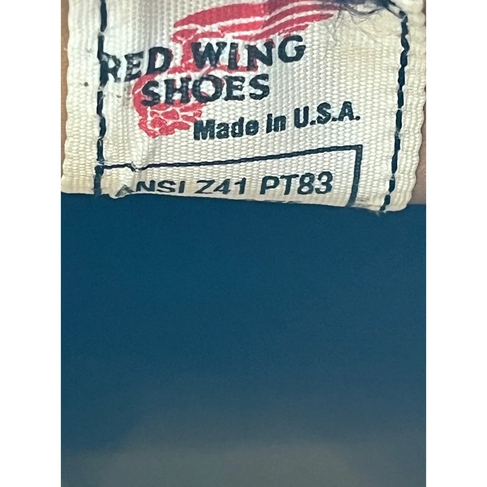 Red Wing 4406 Men Black Leather USPS Postal Approved Steel Toe Oxford Shoes 14 D